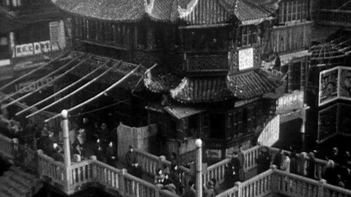 上世纪老上海城隍庙