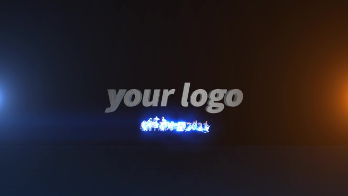 三维E3D光线saber标题logo演绎
