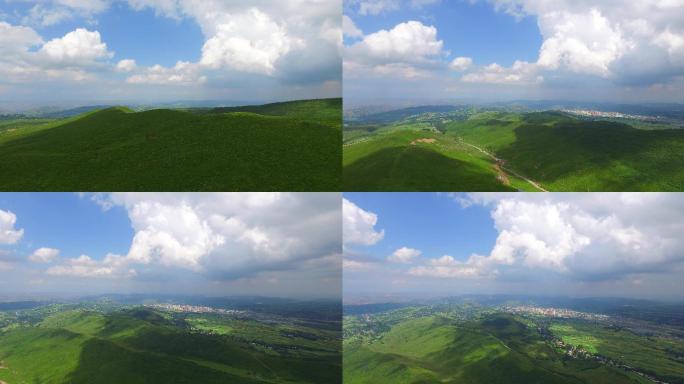 河西走廊甘肃积石山县黄草坪风景