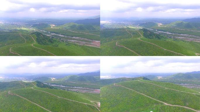 河西走廊甘肃积石山县黄草坪风景