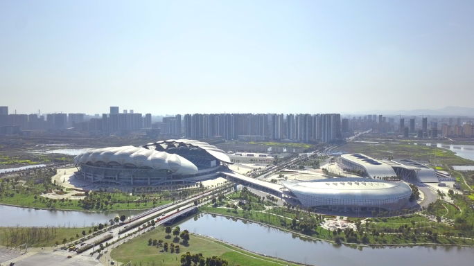 【4K】安庆市体育中心航拍