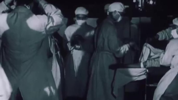 40年代50年代战地医院医生护士手术
