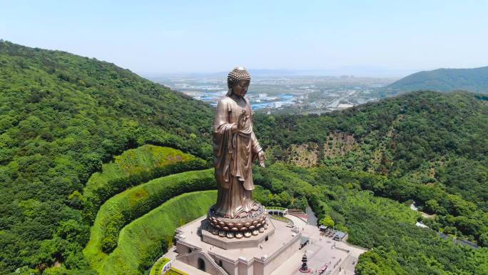 4k航拍灵山胜境全景