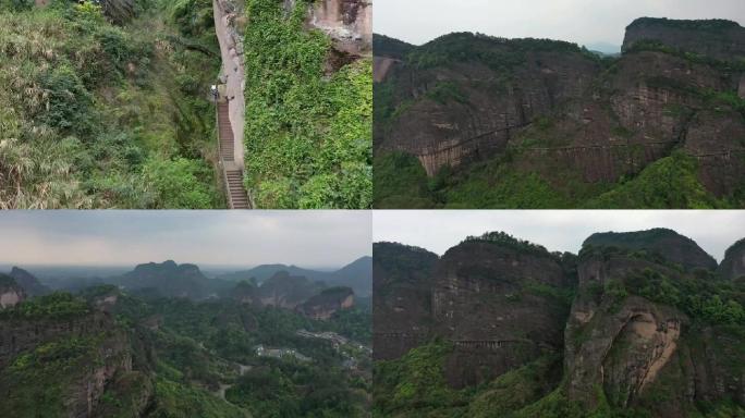 无人机高清航拍龙虎山风景