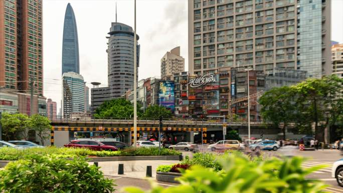 深圳城市建设立体交通延时