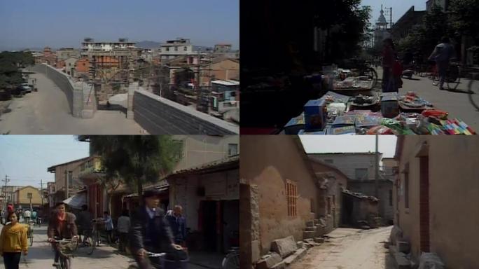 福建泉州洛阳江城市街道杂货铺街景