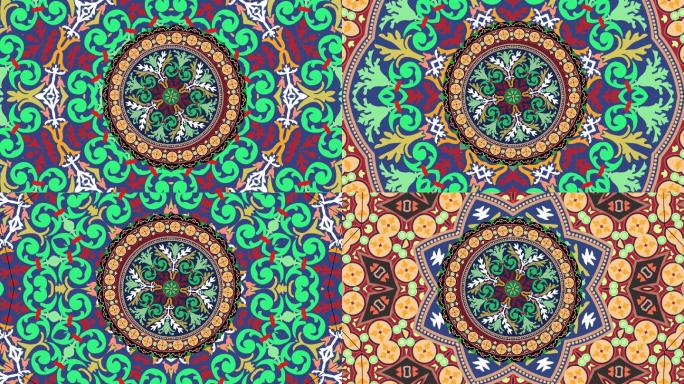 彝族图腾民族走秀时尚酷炫大屏幕素材