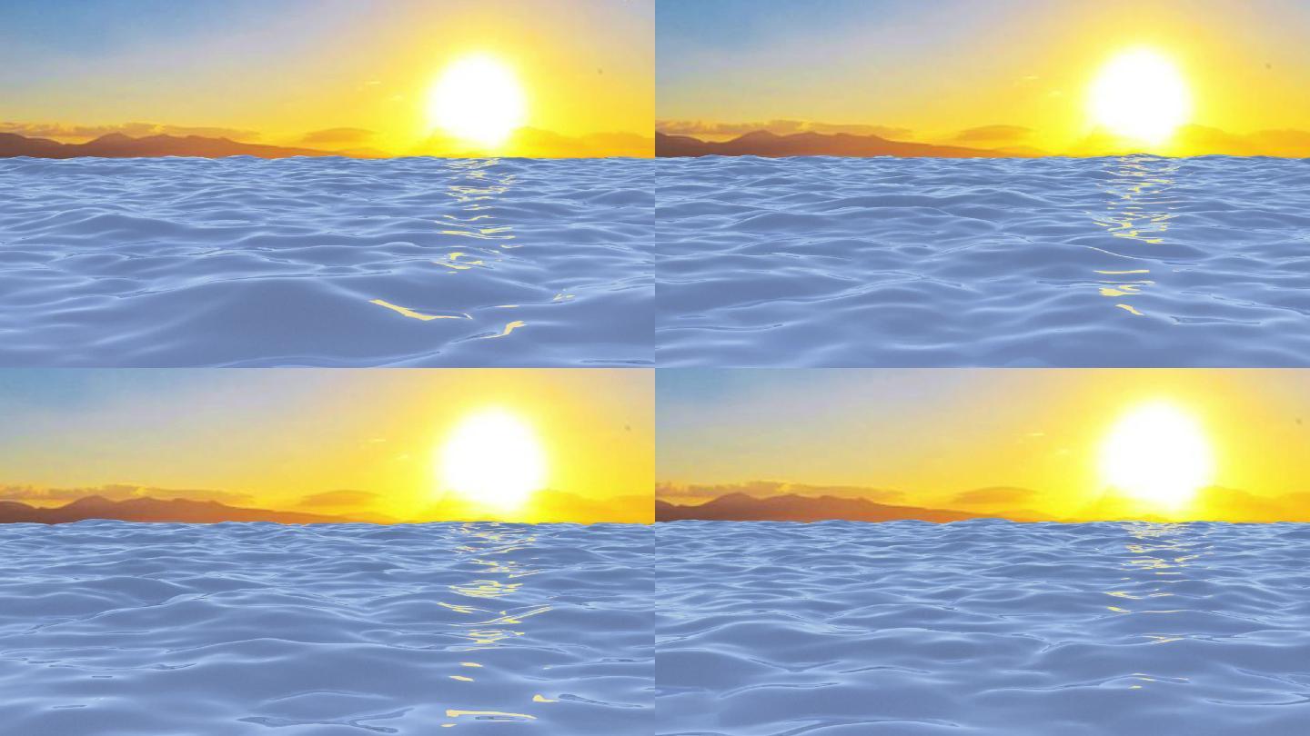 海洋动画视频背景