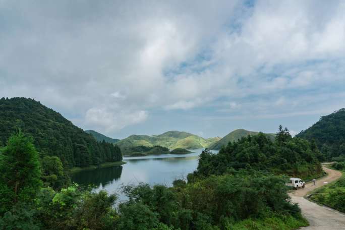 大容山天湖景区风景延时