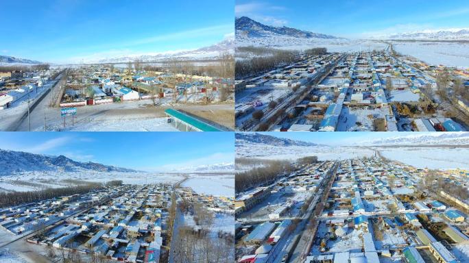 新疆博州特色村寨4K航拍