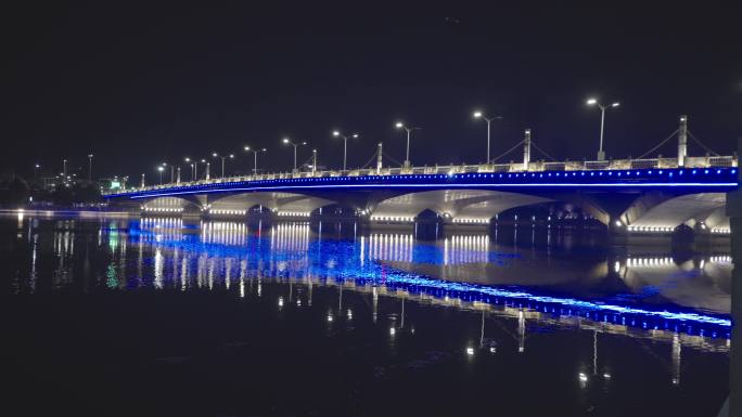 【4k通州夜景东关大桥霓虹北京城市副中心
