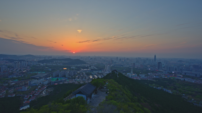 济南全景夜景延时4K