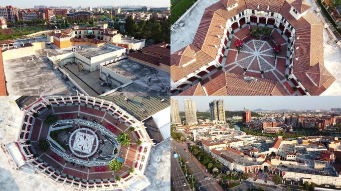 佛山南海佛罗伦萨小镇购物中心航拍