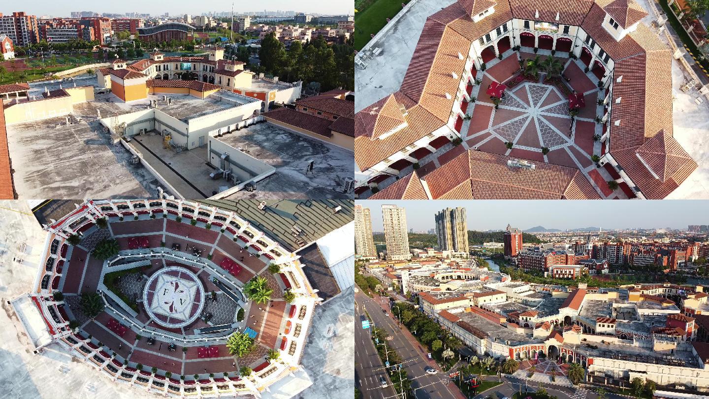 佛山佛罗伦萨小镇购物中心航拍