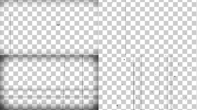 5款旧胶卷老电影电视划痕闪烁前景合成