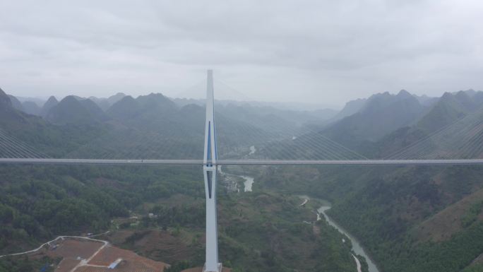 航拍贵州平塘特大桥4K