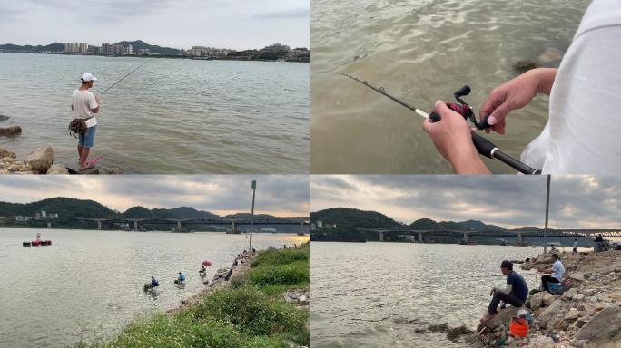 西江边钓鱼