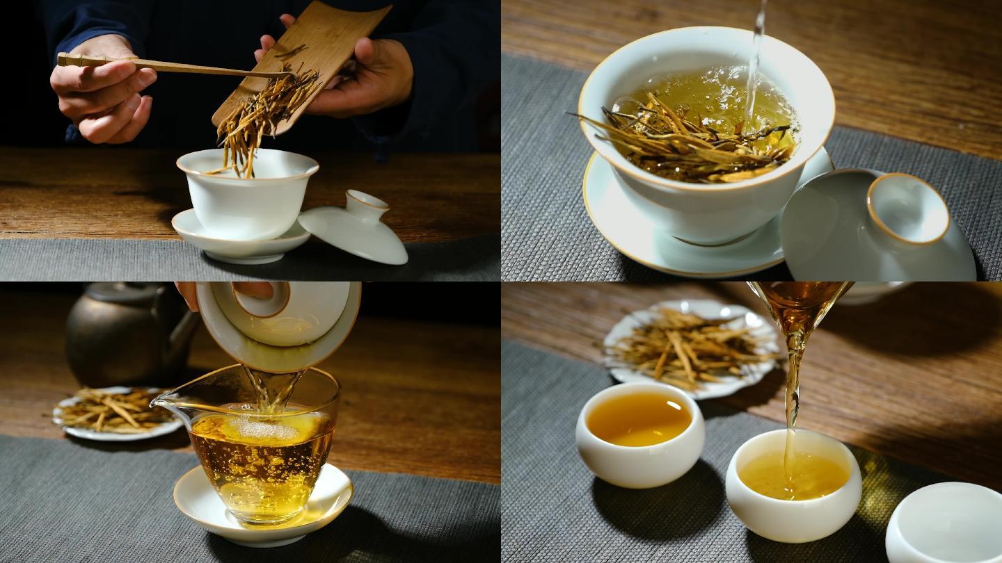【4k】云南滇红大金针红茶