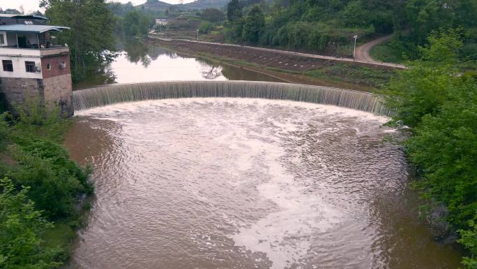 小型河流水电站瀑布水坝