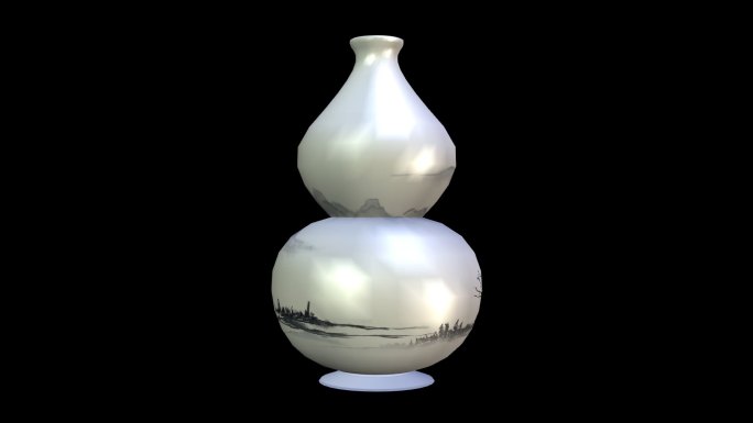 招财葫芦摆件、陶瓷花瓶透明素材2