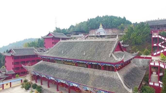 4K寺庙古建筑大景展示224