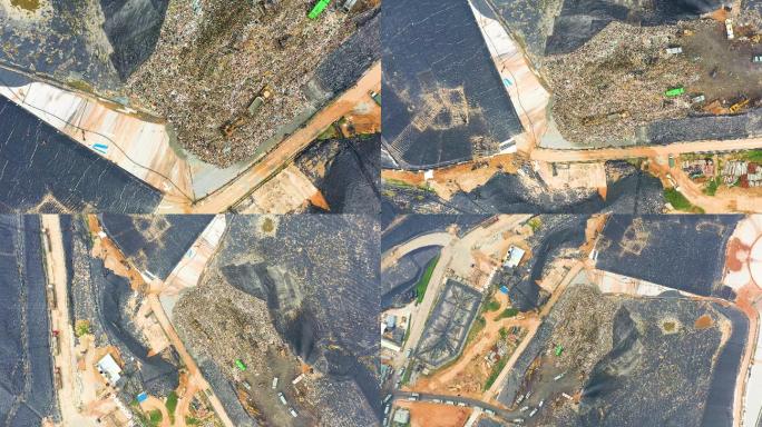 垃圾填埋场车辆出入