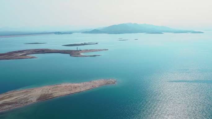 【4k】航拍湖面水面海面