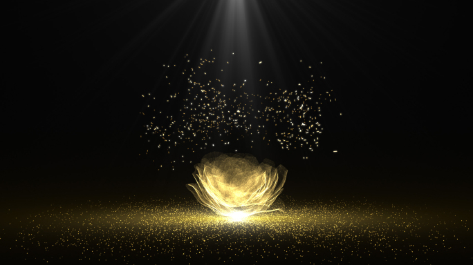 金色粒子logo演绎