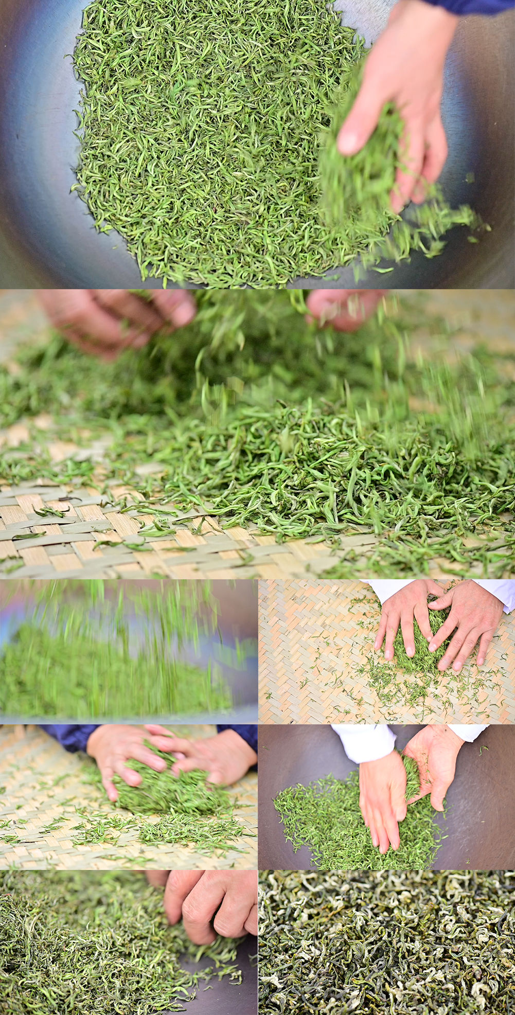手工制作茶叶过程升格拍摄