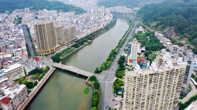 福建龙岩市永定区4K航拍