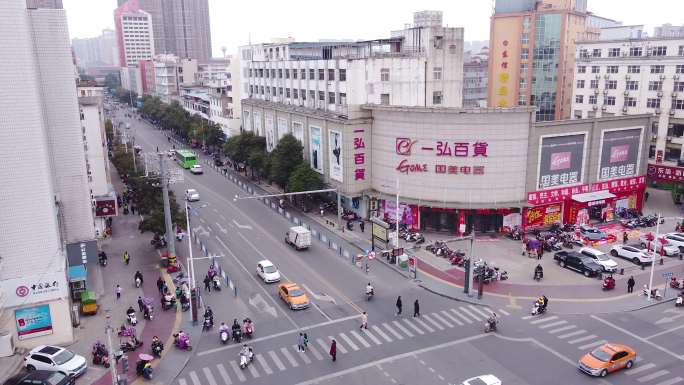 河南信阳地标航拍素材信阳市城市