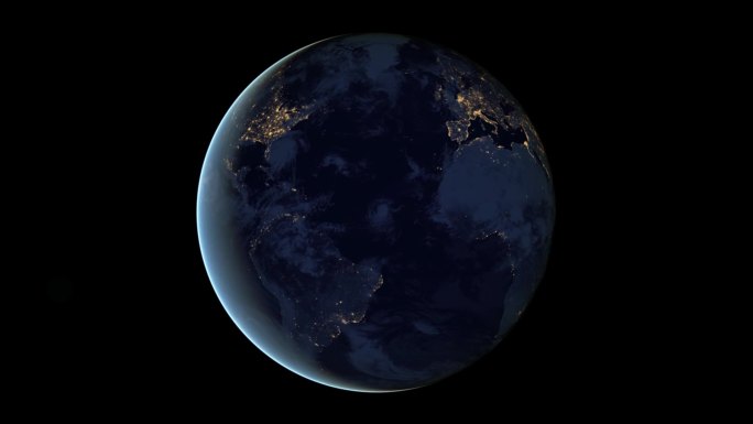 太空拍摄地球实景