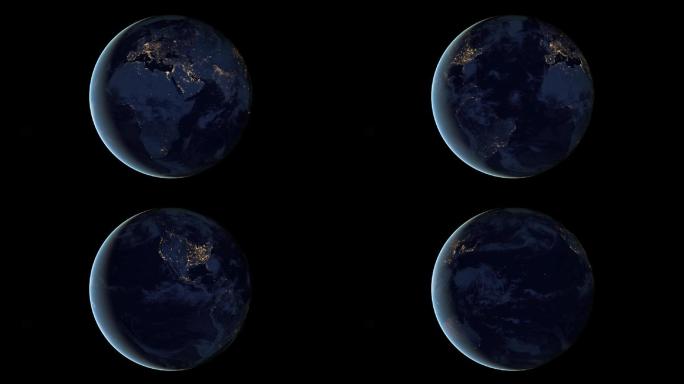 太空拍摄地球实景