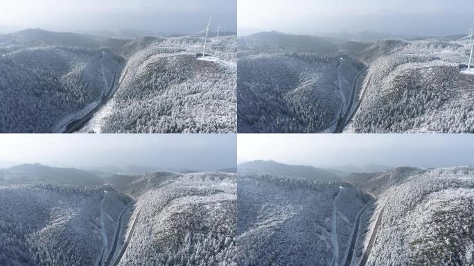 山区雪景