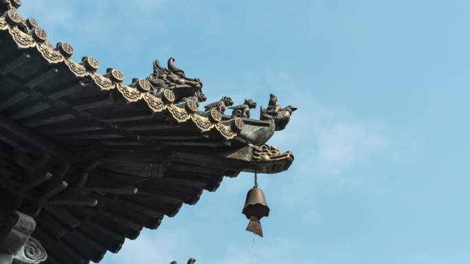 4k深圳东山寺寺庙夜转日延时