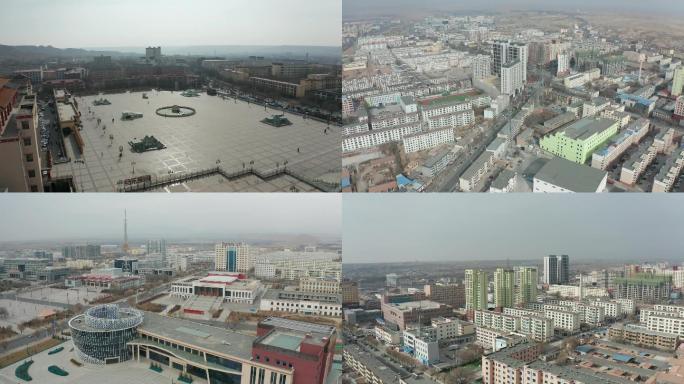 4K青海省海南州共和县市区航拍