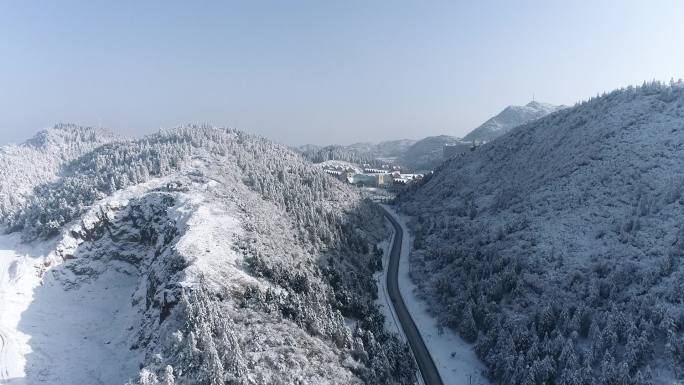 南天湖雪景