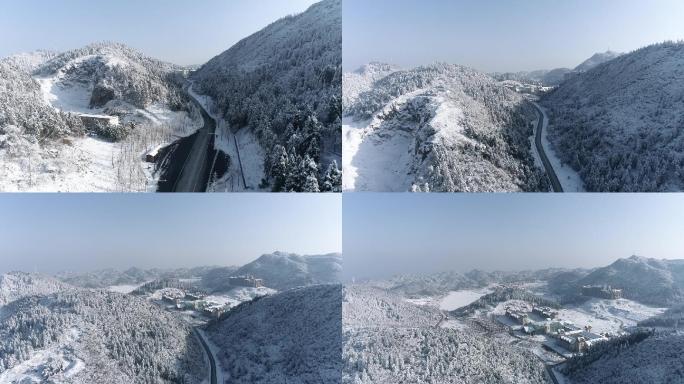 南天湖雪景