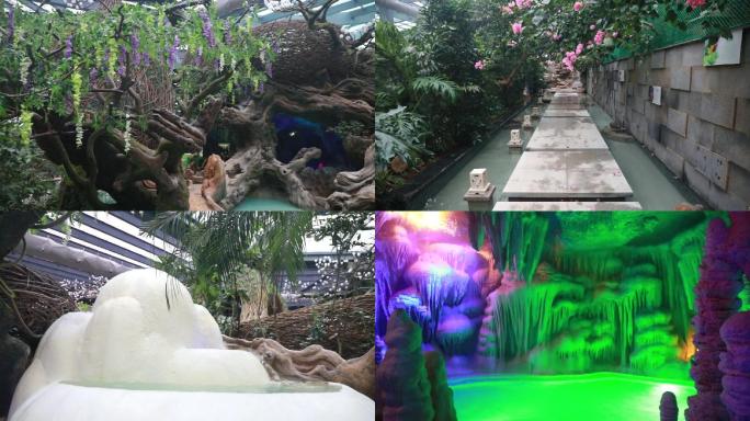 热带雨林风格室内温泉