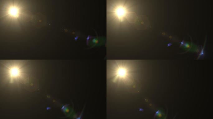 4K太阳光照射光斑逆光视频素材-带通道