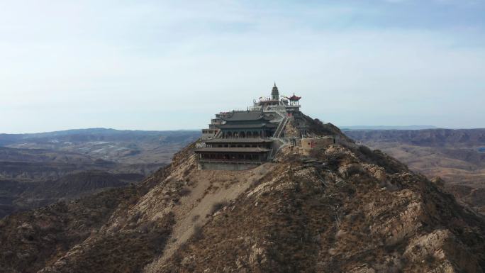 4K航拍山西朔州怀仁清凉寺常规视频