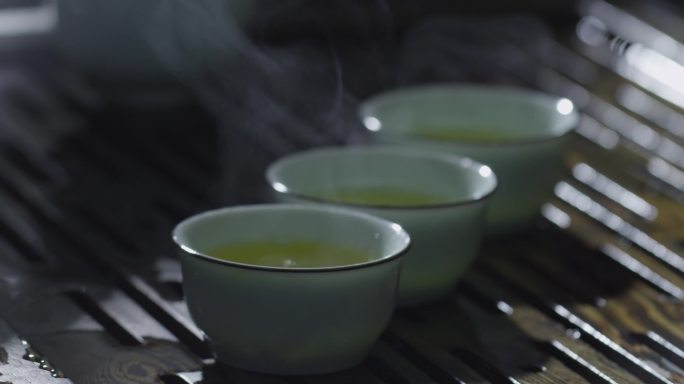 茶艺倒茶研墨砚台茶壶茶具