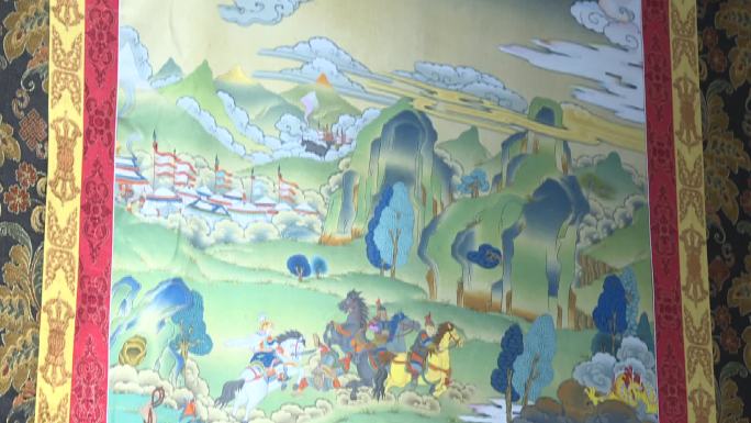 甘孜文化格萨尔民族藏族唐卡