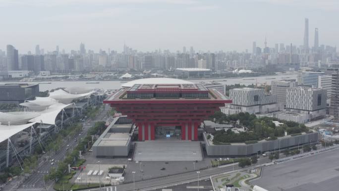 4K原素材-航拍上海世博园