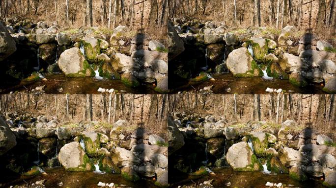 4K春季山涧溪流空镜头常规视频