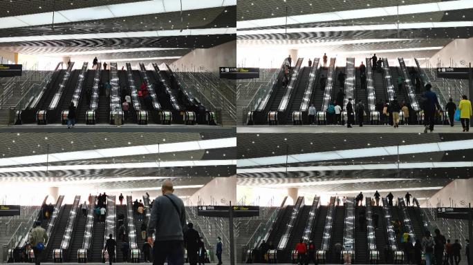 大型机场地铁进出口自动扶梯