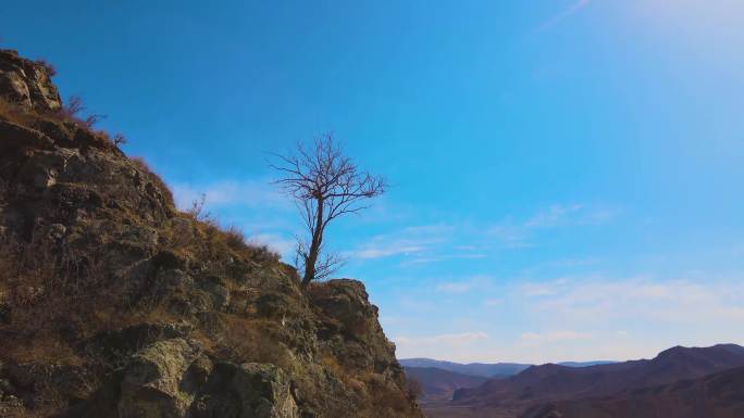 航拍山村