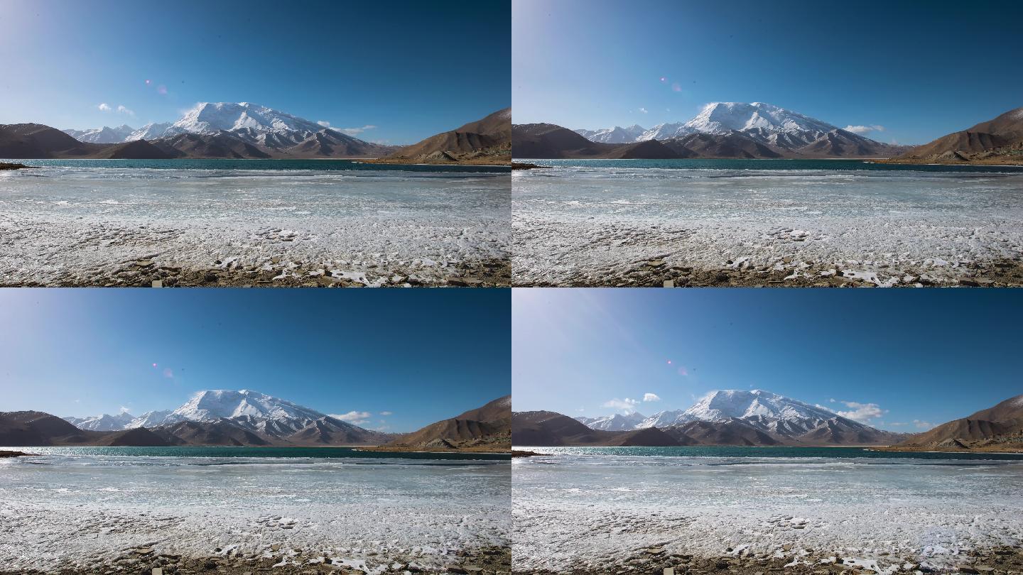新疆帕米尔高原冰慕士塔格峰4K延时摄影