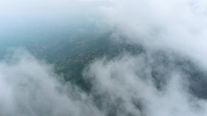 山区古梯田航拍