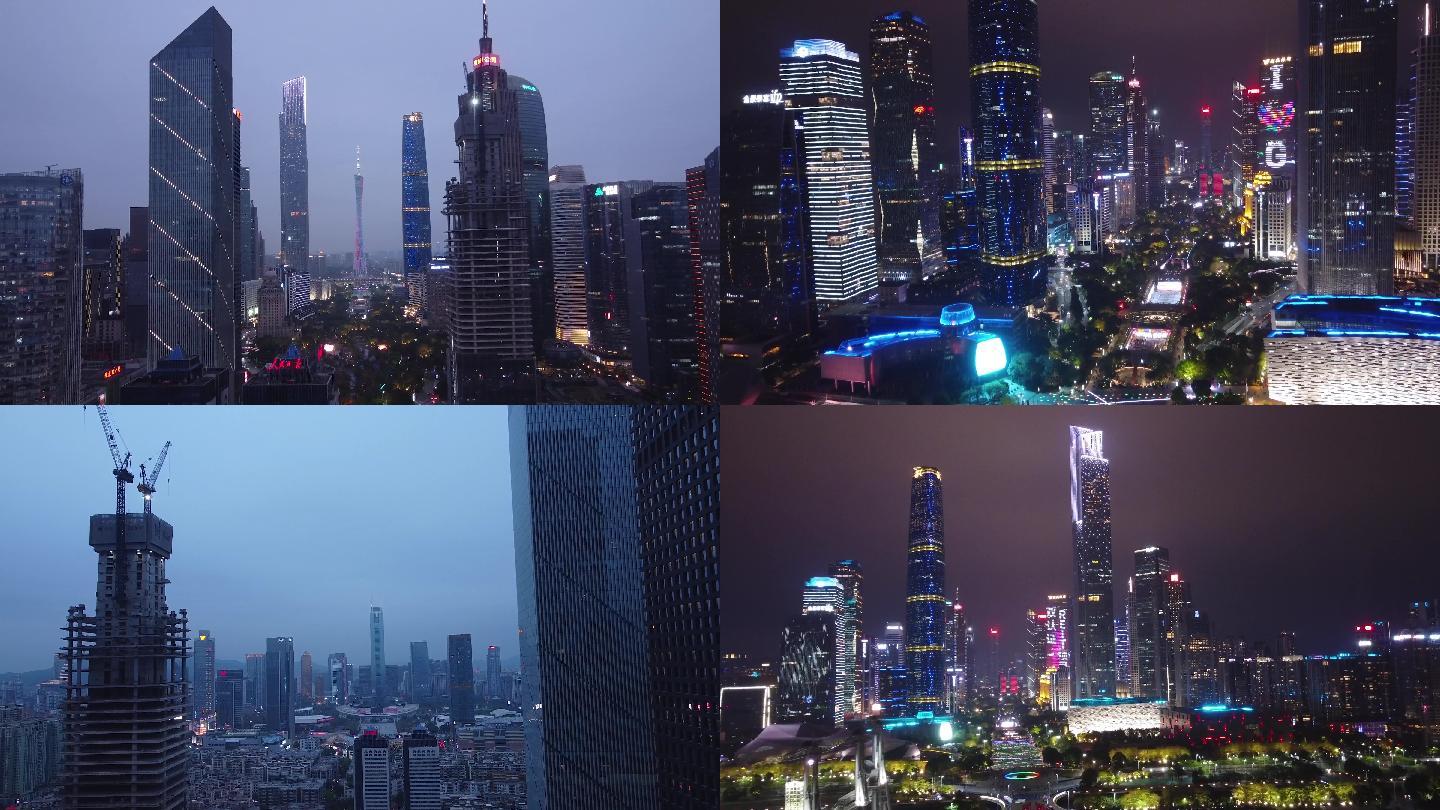 32组广州地标建筑航拍视频素材